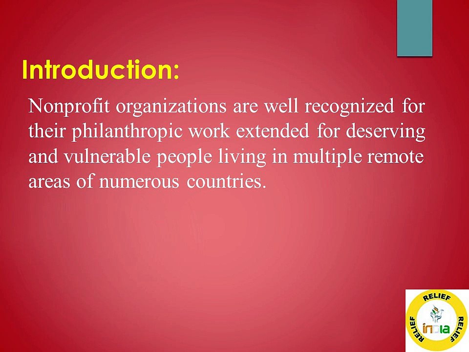 Relief India Trust…the second name of the prosperity