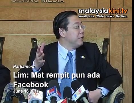 Guan Eng: Even mat rempits have Facebook pages