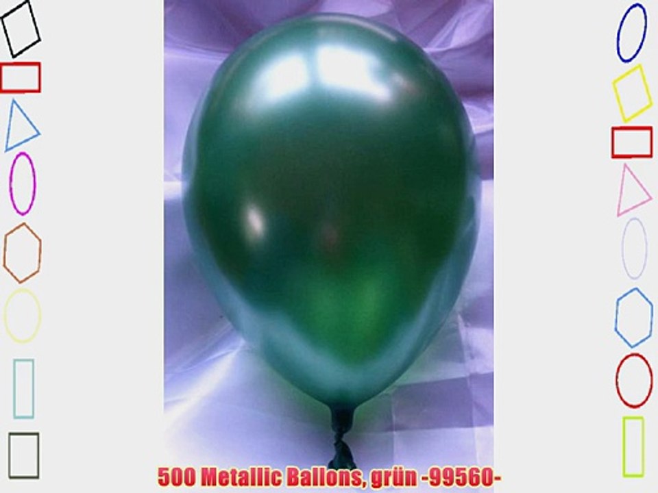 500 Metallic Ballons gr?n -99560-