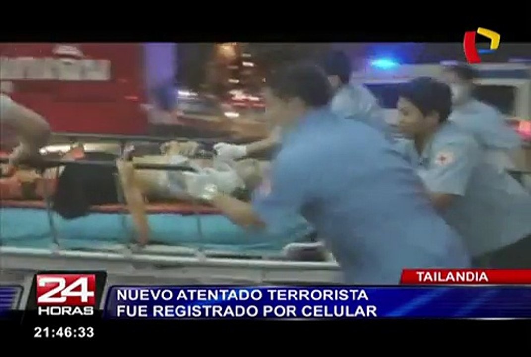 Cámaras registran nuevo atentado terrorista en Tailandia