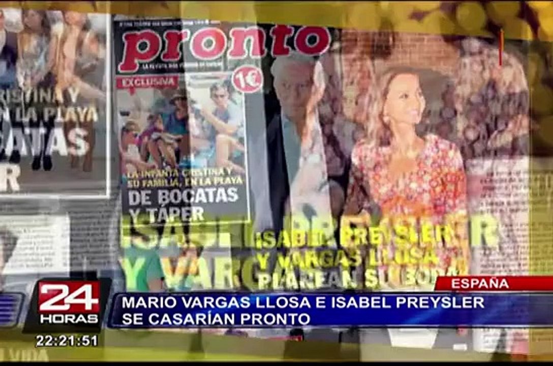 España: Mario Vargas Llosa e Isabel Preysler se casarían pronto