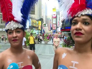 Etats-Unis: bataille pour les seins nus à Times Square