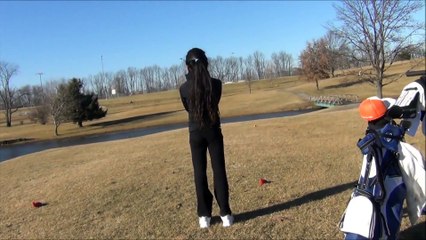 Girl wins a puppy after Golf hole in one Shoot! Amazing!