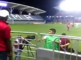 Ex-Man City striker Paulo Wanchope gets into an epic fight with security during Costa Rica v Panama