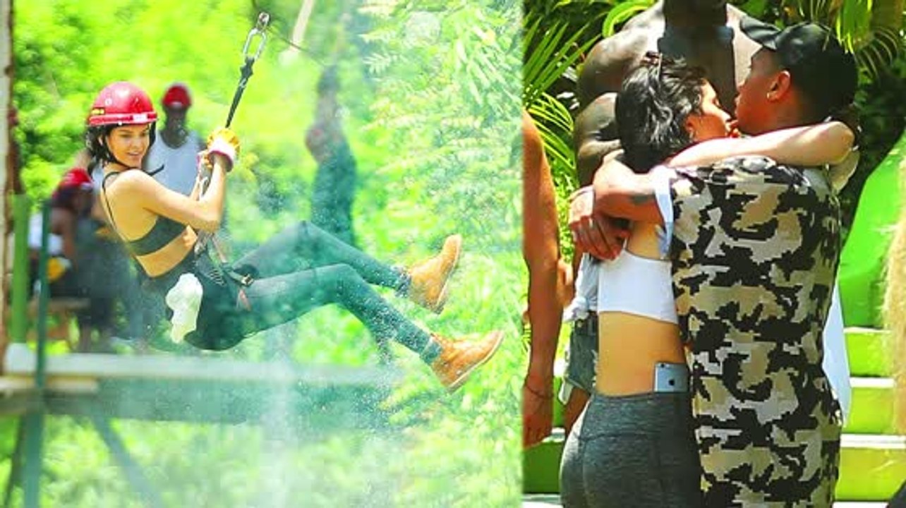 Kylie Jenner & Tyga gleiten durch die Bäume im Regenwald