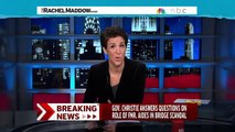 RACHEL MADDOW: Christie Discusses Aids At Scandal's Center