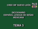 LENGUA DE SEÑAS MEXICANA  TEMA 3: NORMAS DE CORTESÍA Diccionario Español-LSM