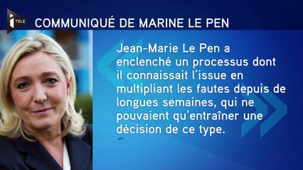 Exclusion de Jean-Marie Le Pen : "une décision logique"