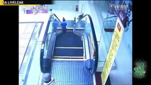 Defying Death: Chinese kid falls off escalator and survives - TomoNews