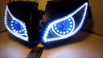 2012 - 2013 1000RR HID Projector Headlights BiXenon Dual Angel Eyes Halo By BKmoto.com