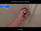 How to Open Locked Door without Key