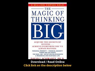 The Magic Of Thinking Big -  BOOK PDF