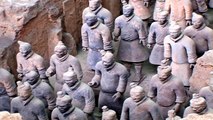 Chine grande fouille de Xian l'armée d'argile de l'empereur Qing
