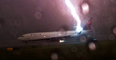 Un avion de type Boeing 737 frappé par la foudre