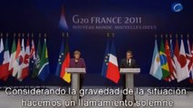 Sarkozy y Merkel 'cierran el grifo' a Grecia y tachan a Papandreu de 'irresponsable'