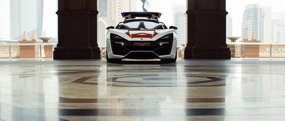 La Lykan Hypersport, nouvelle arme de la police d'Abu Dhabi