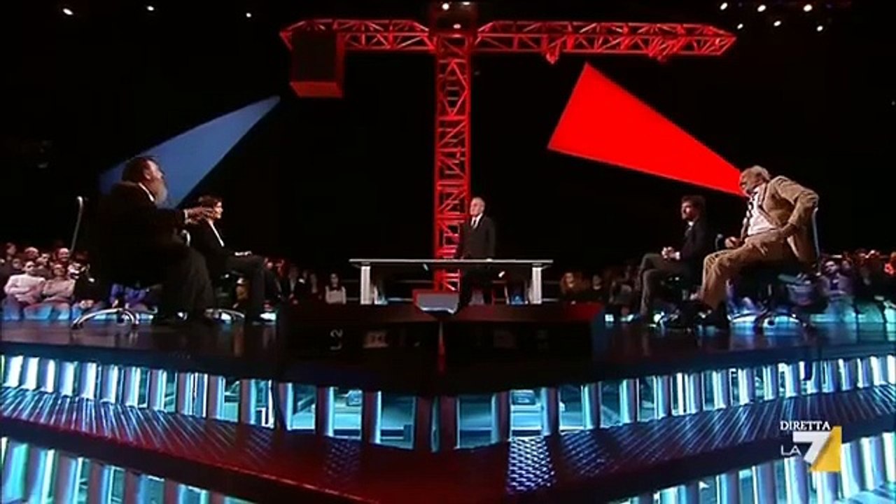 Ferrara vs Travaglio "Stai zitto, sei petulante"