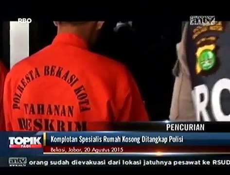Komplotan Pencuri Spesialis Rumah Kosong Ditangkap Polisi