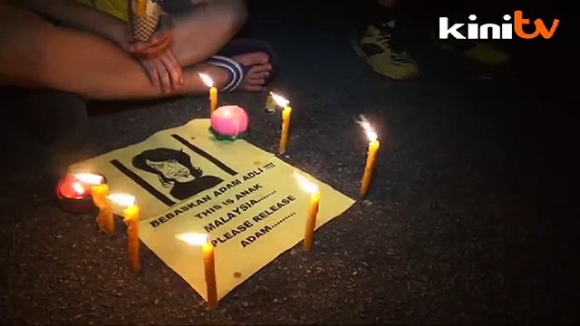 Adam Adli vigil at Jingjang descend into chaos