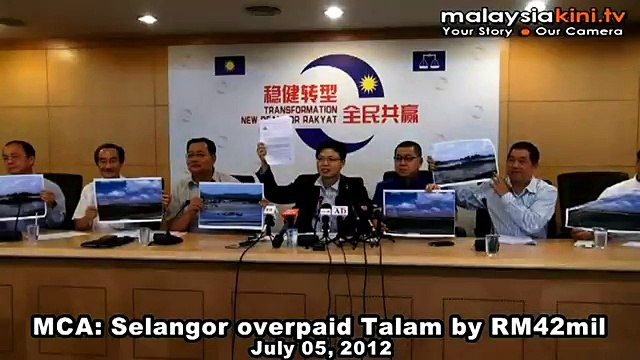 MCA: Selangor overpaid Talam by RM42mil