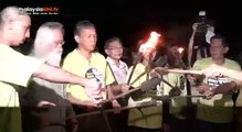 Burning Lynas at Occupy Balok/Gebeng