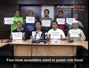 Four more ex-soldiers admit to postal vote fraud