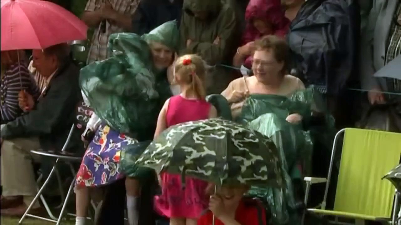 Princess Charlotte's christening: royals leaving the church