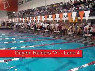 Dayton Raiders 10-under Boys swim a fast 200 free relay