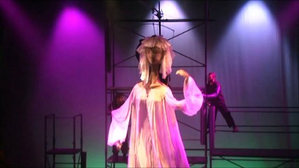 Una mujer larga auditorio