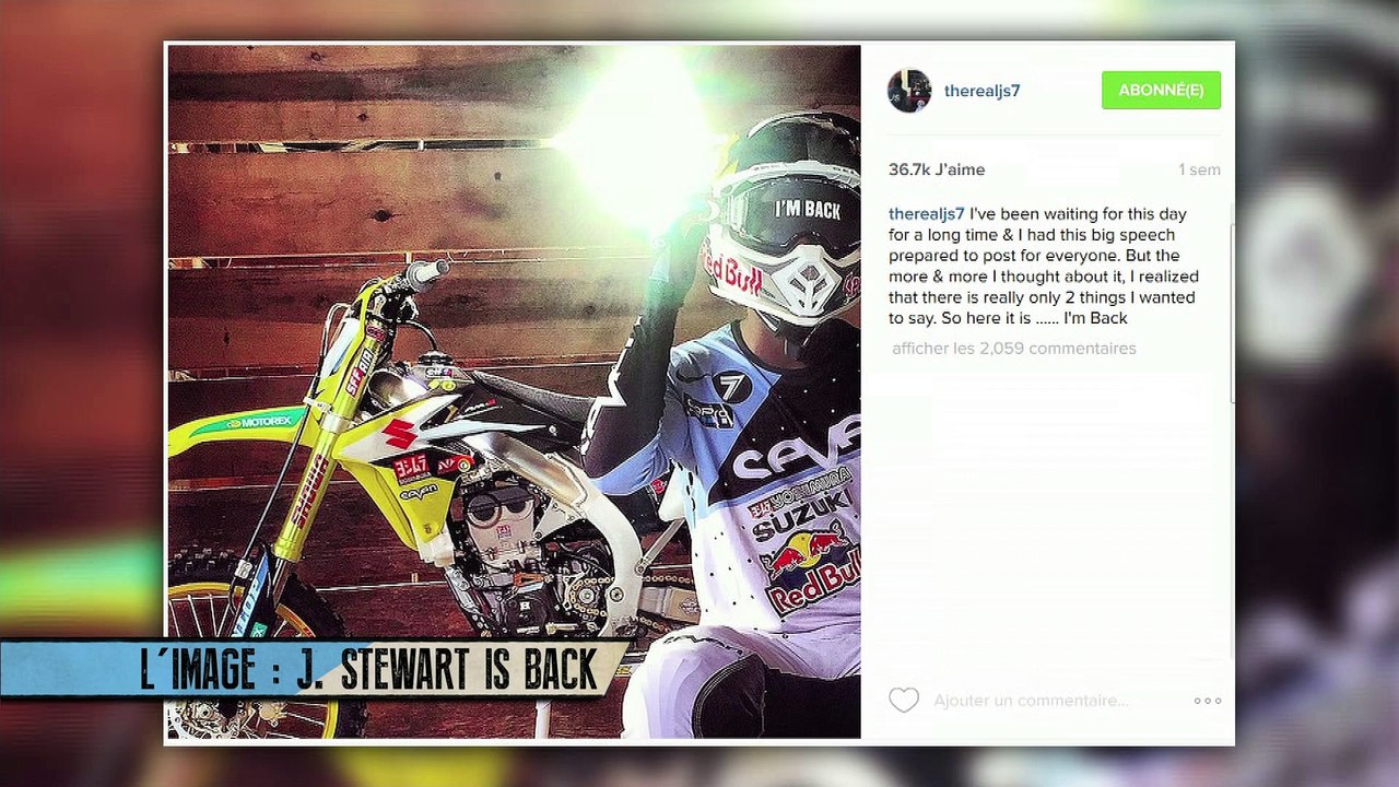 Moto Maniacs : Retour de James Stewart après 16 mois de suspension