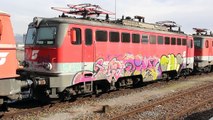 6 ÖBB Rh 1042 abgestell in Sursee (CH) not at drive! [HD]