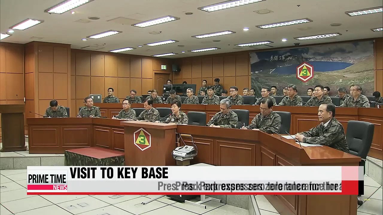 President Park visits key military base to check up on readiness