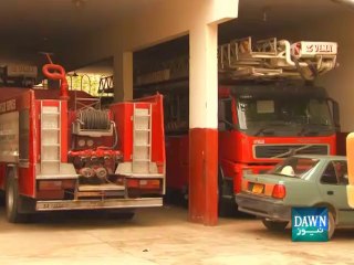 Karachi fire department lacks capability to deal with any untoward situation.