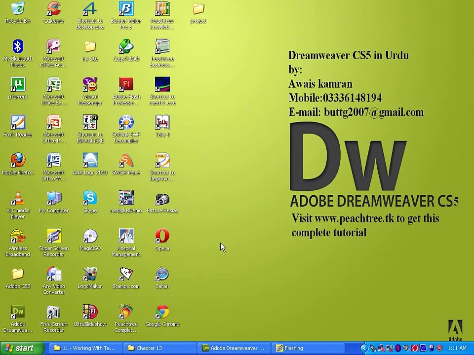 Dreamweaver Software Tutorial Video In Urdu-Hindi Part 14-15