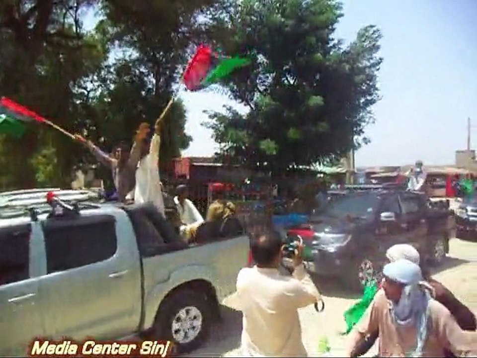 Sinjhoro : PPP Leader Rais Khadim Hussain Rind's Rally On 20-08-2015 ( Video 03)