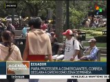 Ecuador: declaran zona deprimida a Carchi en apoyo a comerciantes
