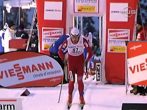 Petter Northug Finish in Spectacular style