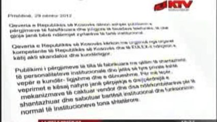 Pergjimet, reagon Krasniqi