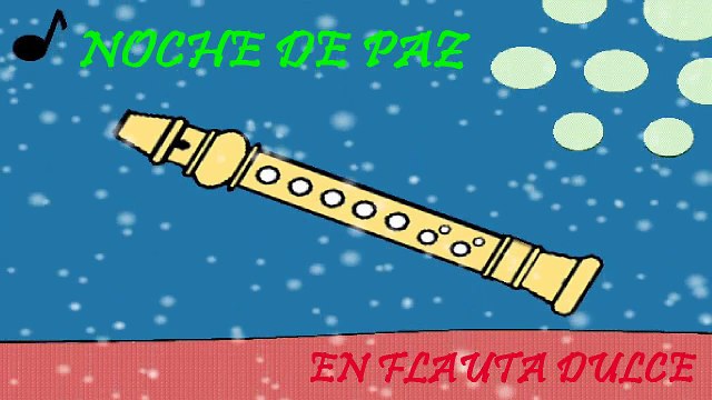 Noche de Paz en Flauta Con Notas Explicadas