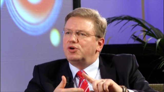 Stefan Fule interview on Tonight Ilva Tare RTV Ora News, Tirana, Albania