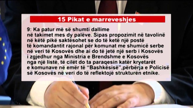 15 pikat e fimosura të marrëveshjes Kosovë - Serbi