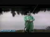 funny video kids fishing fish but fear the fish
