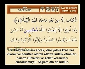 Beyyine Suresi (Mehmet Emin Ay) - islamadresi.com