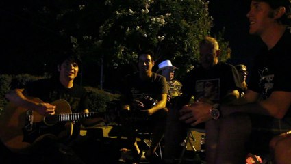 Dean Z and friends sing 'From A Jack To A King' Elvis Week vigil 2015