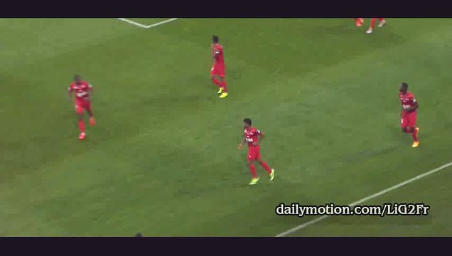 Goal Pierre Slidja - Valenciennes 1-1 Bourg Peronnas - 21-08-2015
