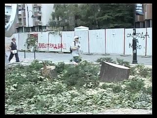 Pritet parku në Qendër, në prani të madhe të policisë