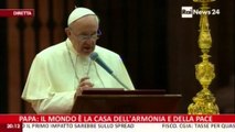 Lutje dhe agjërim në gjithë botën, Papa: Dhuna nuk është zgjidhje për të vënë paqe