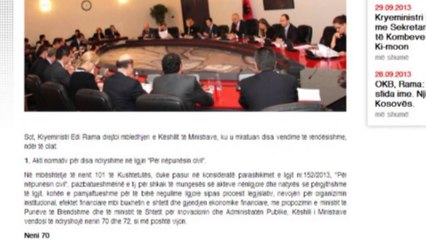 Qeveria shtyn ligjin e nënpunësit, akti normativ: Është i pazbatueshëm