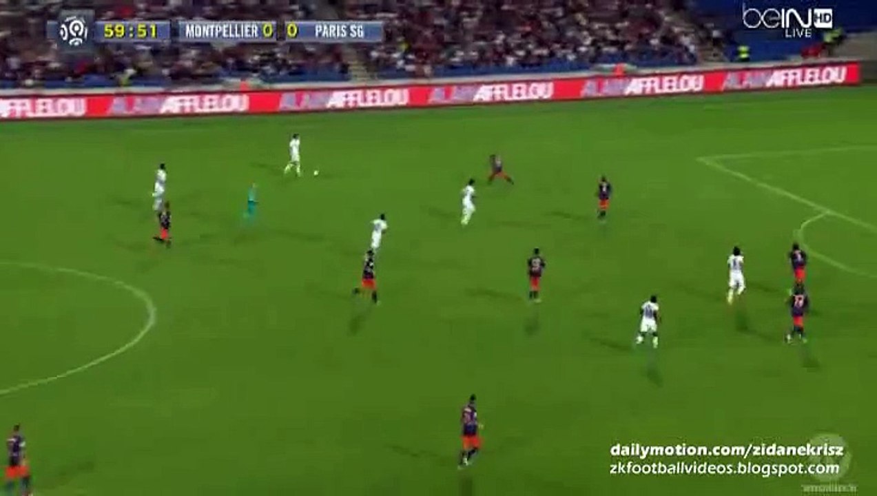 Blaise Matuidi GOAL HD : 0-1 - Montpellier v. Paris Saint-Germain -Ligue 1 21.08.2015