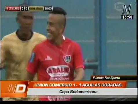 Unión Comercio empató 1-1 con Águilas Doradas y quedó eliminado de la Copa Sudamericana